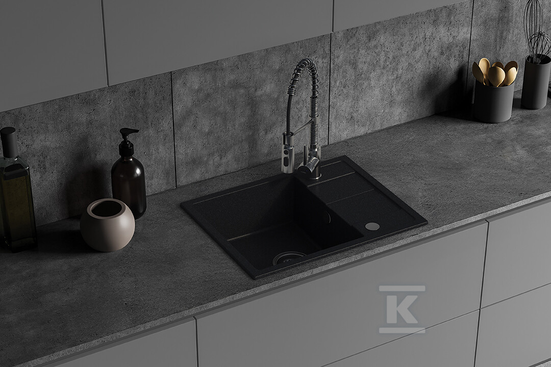 Bateria zlewozmywakowa SERPEN stojąca, - BKP_06SD